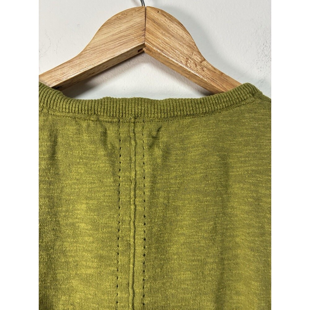 Fat Face Summer Knit Cardigan Vest Olive Green Size Us 18 Button Down - Picture 10 of 11